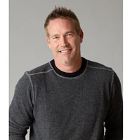 LuxLined Men's Itch-Free Men s Merino Wool Crewneck Sweater with Soft Inner Lining