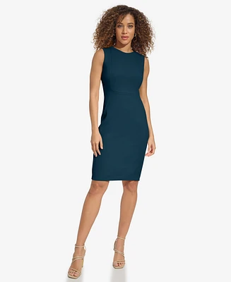 Calvin Klein Women's Crewneck Sleeveless Sheath Dress