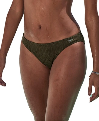 Lascana Women's Textured Classic Bikini Swimsuit Bottom