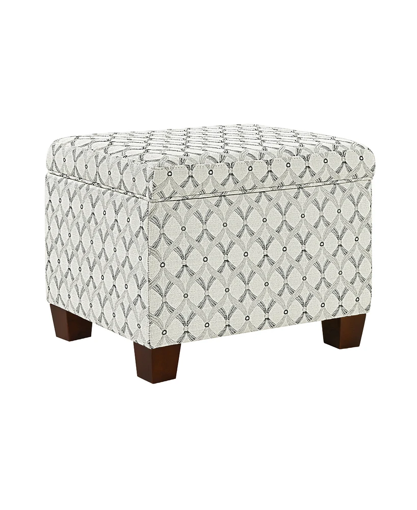 Convenience Concepts 21.75" Print Fabric Madison Storage Ottoman