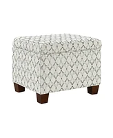 Convenience Concepts 21.75" Print Fabric Madison Storage Ottoman