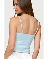 Edikted Women's Jovana Lace Trim Tank Top