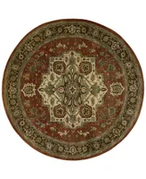 Nourison Home Rajah JA36 Red 8' Round Area Rug