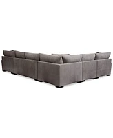 Closeout! Rhyder 5-Pc. Fabric Sectional Sofa with Apartment Sofa, Created for Macy's