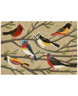 Liora Manne Front Porch Indoor/Outdoor Birds Multi 2' x 3' Area Rug