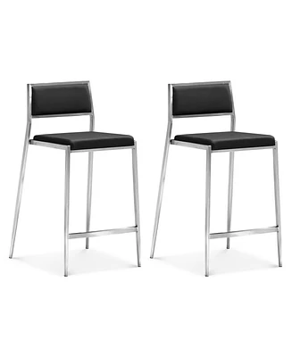 Zuo Dolemite Counter Chair, Set of 2