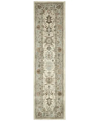 Karastan Euphoria Adare Cream 2'4" x 7'10" Runner Rug