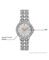 Citizen Women's Eco-Drive Crystal Accent Stainless Steel Bracelet Watch 28mm EW2340-58A