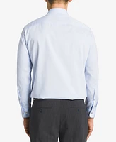 Calvin Klein Steel Men's Classic-Fit Non-Iron Performance Herringbone Dress Shirt