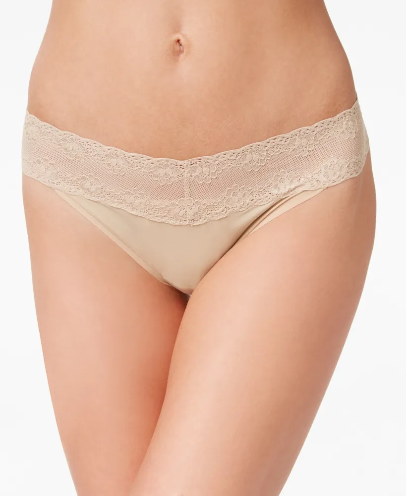 Natori Bliss Perfection Lace-Waist Thong Underwear 750092