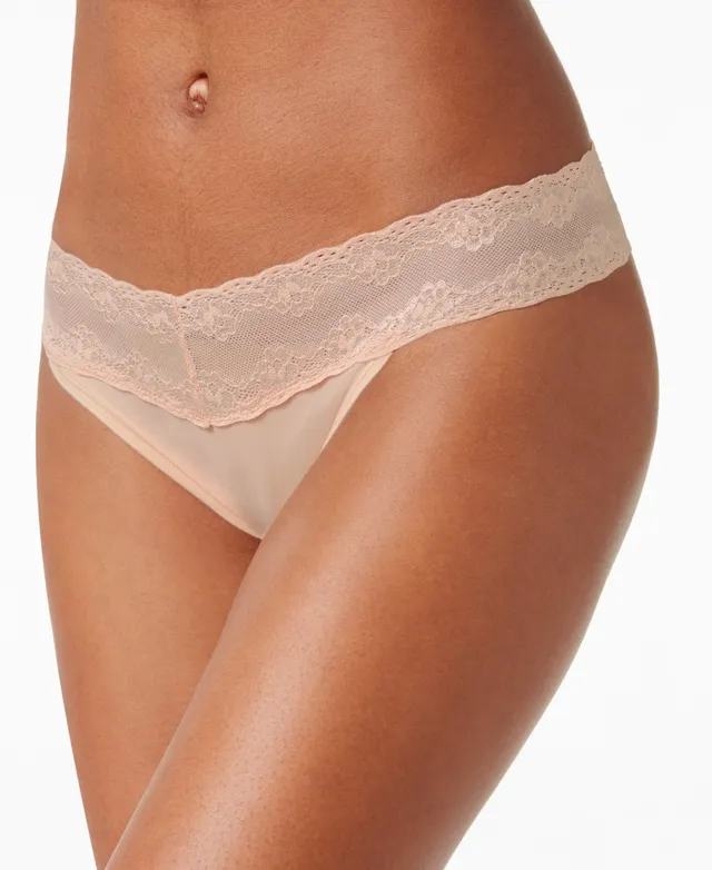 Natori Bliss Perfection Lace-Waist Bikini Underwear 756092 - Macy's