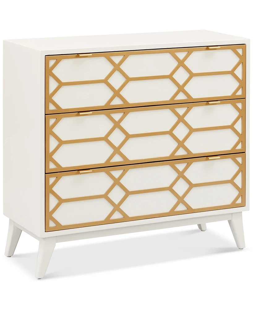 Parral Gold Lattice Accent Chest