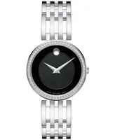 Movado Women's Swiss Esperanza Diamond (1/4 ct. t.w.) Stainless Steel Bracelet Watch 28mm 0607052