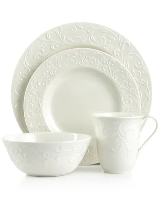 Lenox Dinnerware, Opal Innocence Carved 4 Piece Place Setting