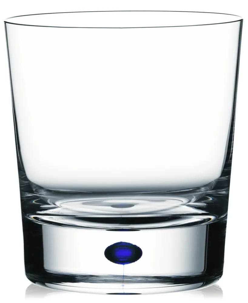 Orrefors Intermezzo Blue Double Old Fashioned Glass