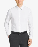 Calvin Klein Men's Slim-Fit Non-Iron Spread Collar Herringbone Dress Shirt