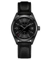 Hamilton Men's Swiss Khaki Field Black Rubber Strap Watch 40mm H68401735