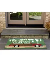 Liora Manne Front Porch Indoor Outdoor Woody Wonderland Pine Area Rug