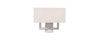 Livex Hollborn 3-Light Brushed Nickel Sconce