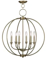 Livex Milania 6- Light Metal Chandelier