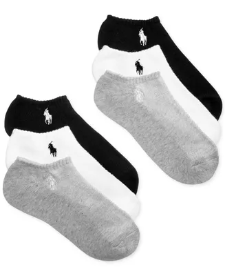 Polo Ralph Lauren 6-Pk. Low-Cut Ankle Socks, Little Girls & Big