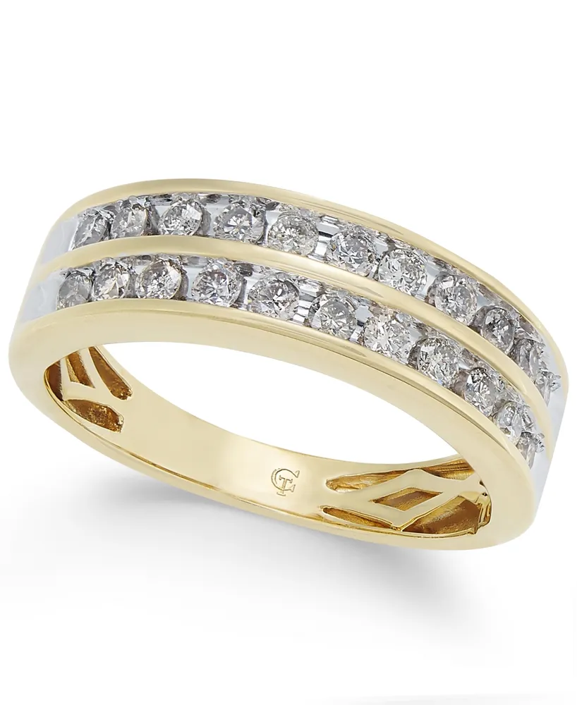 Diamond Two-Row Band (1/2 ct. t.w.) 14k Gold