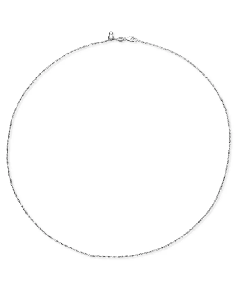 14k White Gold Necklace (1-1/6mm), 16