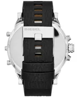 Diesel Men's Chronograph Mr. Daddy 2.0 Black Leather Strap Watch 66x57mm DZ7313