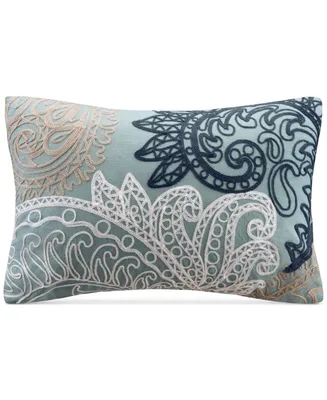 Ink+Ivy Kiran Embroidered Decorative Pillow, 12" x 18"