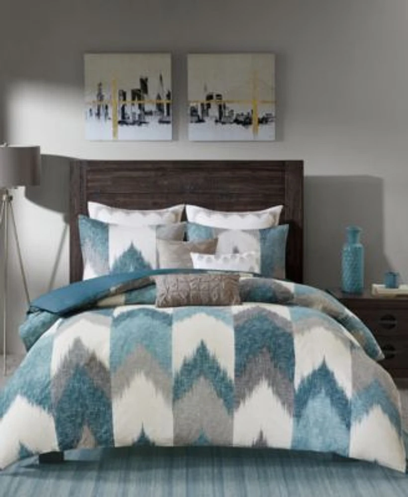 Inkivy Alpine Chevron Stripe Reversible Comforter Sets