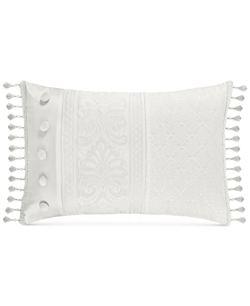 J Queen New York Bianco Decorative Pillow