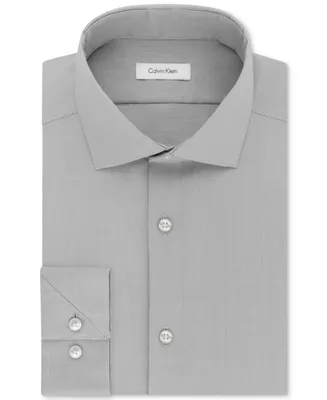 Calvin Klein Steel Men's Slim-Fit Non-Iron Stretch Performance Dress Shirt