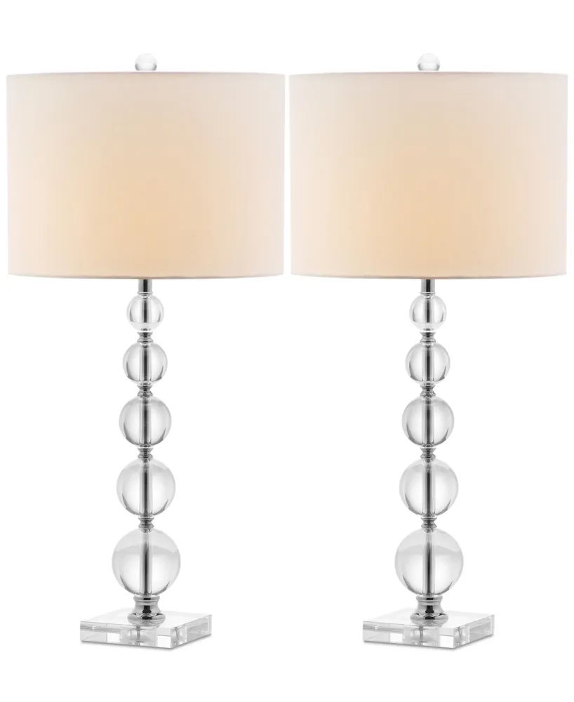 Safavieh Set of 2 Liam Crystal Ball Table Lamps