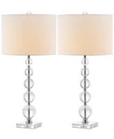 Safavieh Set of 2 Liam Crystal Ball Table Lamps