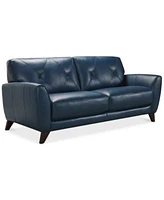 Myia Tufted Back Leather Sofa Collection Created For Macys