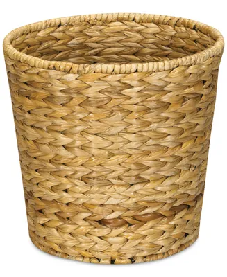 Household Essentials Water Hyacinth Wicker Waste Basket
