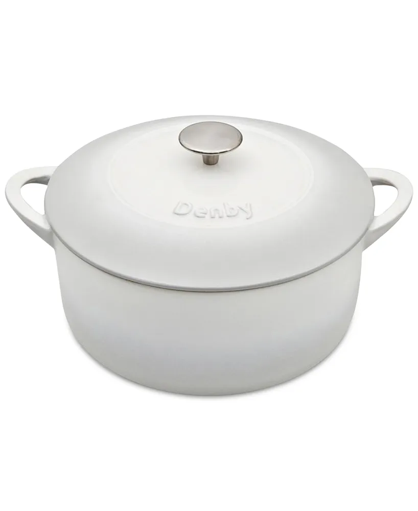 Denby Natural Canvas Cast Iron 5.5 Qt. Round Covered Casserole