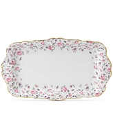 Royal Albert Rose Confetti Sandwich Tray