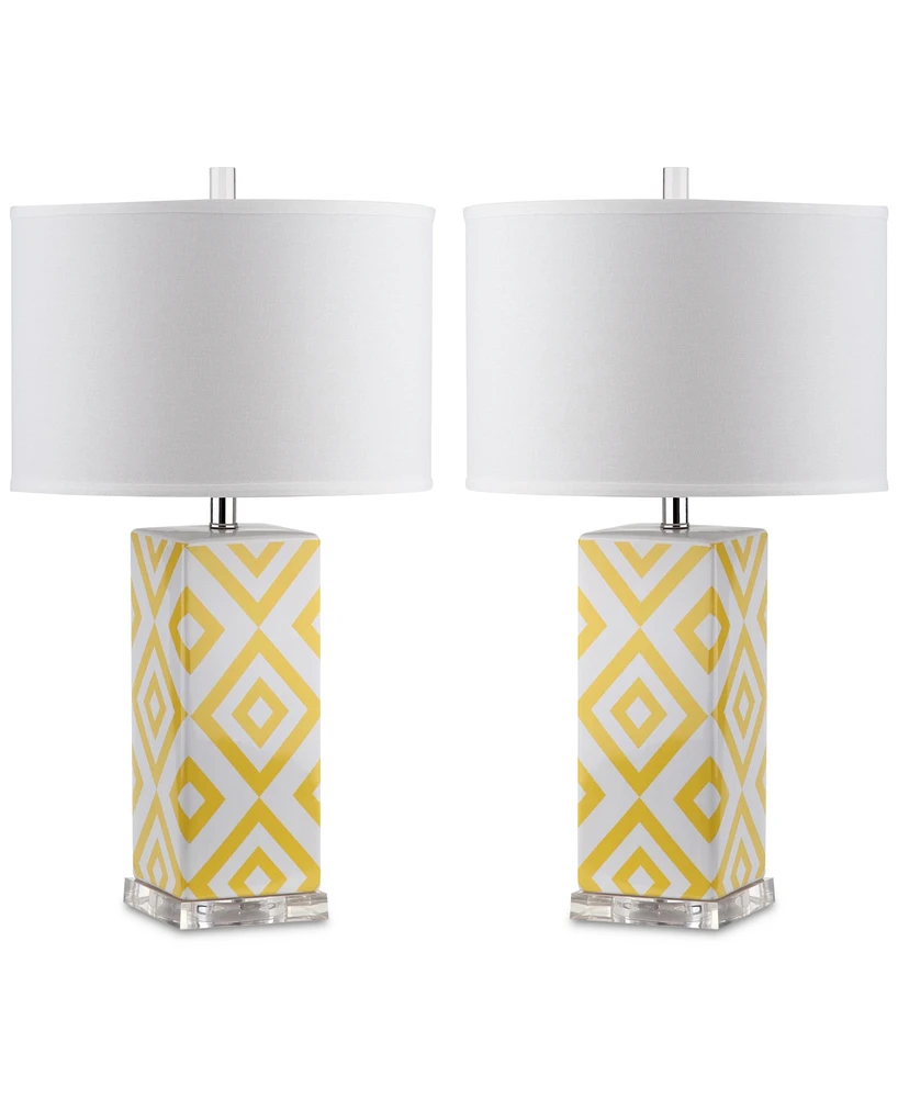 Safavieh Set of 2 Diamonds Table Lamps