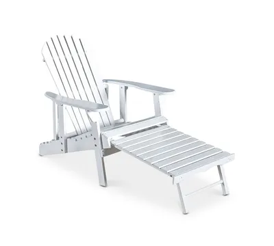 Collyer Adirondack Chair Set and Footrest (Set Of 2)