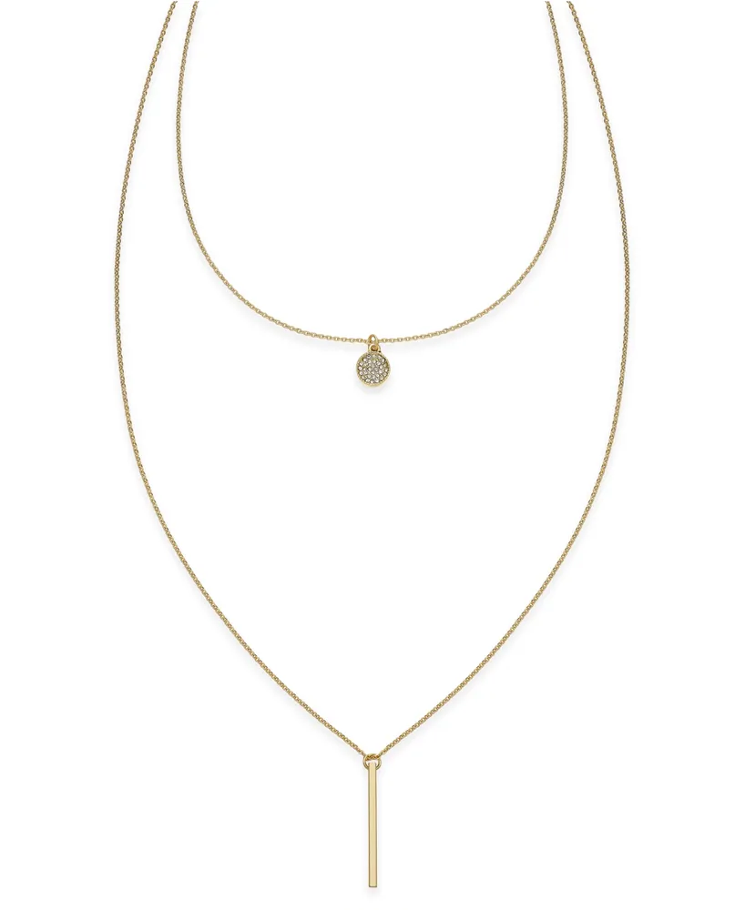 Kendra Scott 14k Gold-Plated 2-Pc. Set Druzy Layered Pendant Necklace &  Matching Stud Earrings - Macy's