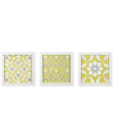 Madison Park Tuscan Tiles 3-Pc. Framed Gel-Coated Wall Art Set