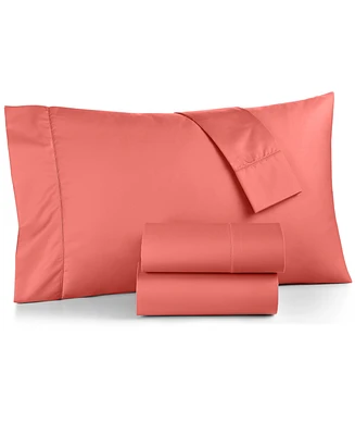 Closeout! Charter Club Damask Solid 550 Thread Count 100% Cotton 4-Pc. Sheet Set, Queen, Exclusively at Macy's