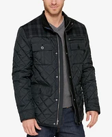 Cole Haan Mixed Media Quilted Jacket