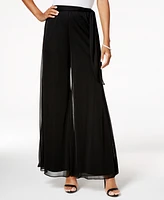 Alex Evenings Women's Sash-Belt Wide-Leg Pants