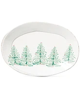 Vietri Lastra Holiday Large Oval Platter