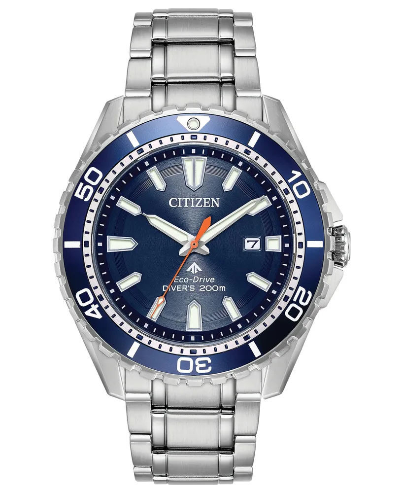 Citizen Eco-Drive Men's Promaster Diver Stainless Steel Bracelet Watch 44mm