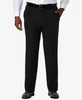 Haggar Men's Big & Tall Cool 18 Pro Classic-Fit Expandable Waist Flat Front Stretch Dress Pants