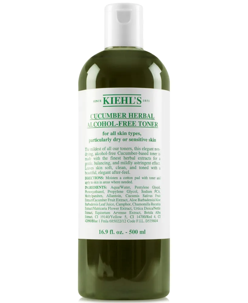 Kiehl's Since 1851 Cucumber Herbal Alcohol-Free Toner, 16.9-oz.