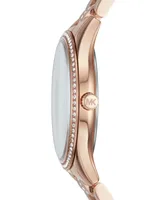 Michael Kors Women's Lauryn Rose Gold-Tone Stainless Steel Bracelet Watch 33mm